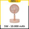 Quạt sạc điện gấp gọn Nanoco NFF1618P