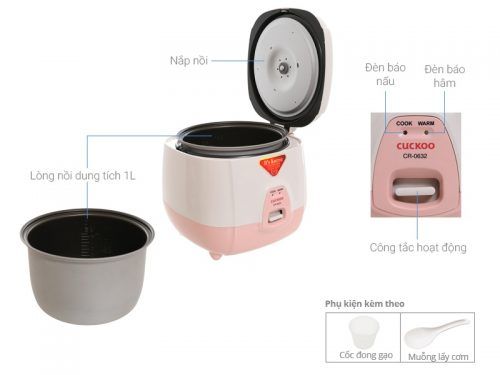 Nồi cơm điện cơ 1.0 lít Cuckoo CR-0632