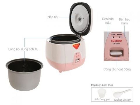 Nồi cơm điện 1.0 lít Cuckoo CR-0632
