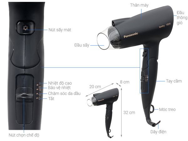 Máy sấy tóc Panasonic EH-ND37-K645