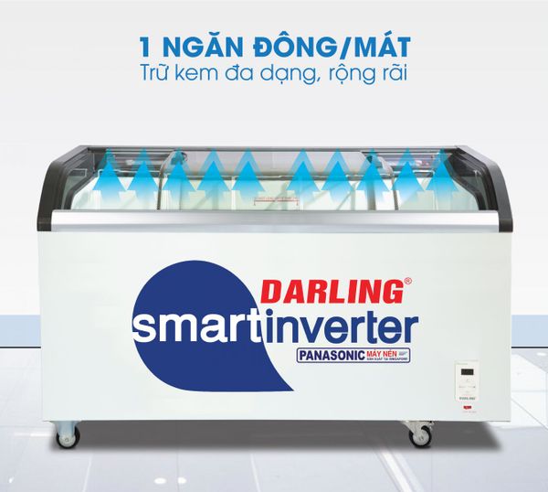Tủ đông Darling Inverter 600 lít DMF-7079ASKI-1 (Tủ kem)