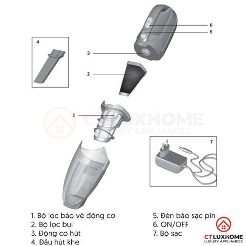 Máy hút bụi không dây Bosch BHN20L