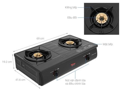 Bếp ga đôi Paloma PA-7MEJ