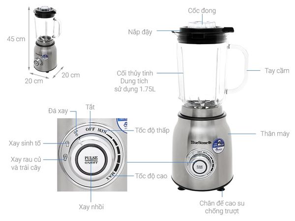 Máy xay sinh tố Bluestone BLB-5377