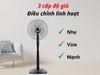 Quạt đứng Sharp 3 cánh PJ-S40RV-DG 50W
