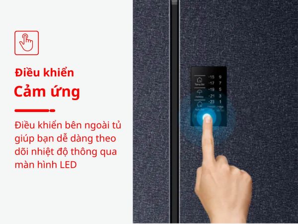 Tủ lạnh Aqua Inverter 469 lít AQR-M532XA(CBC)