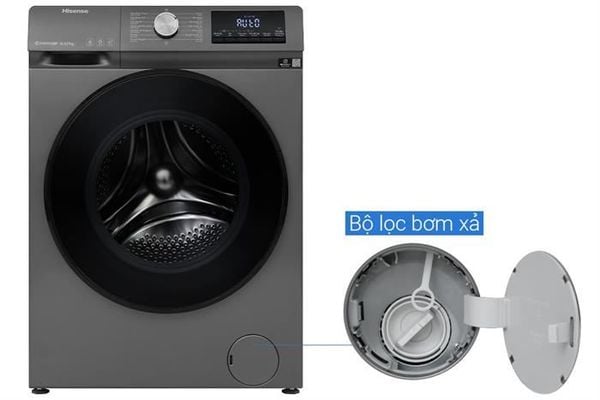 Máy giặt sấy Hisense Inverter giặt 10.5 kg - sấy 7 kg WDQA1043BT