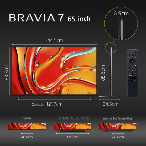 Bravia 7  Mini LED Sony 4K 75 inch K-75XR70