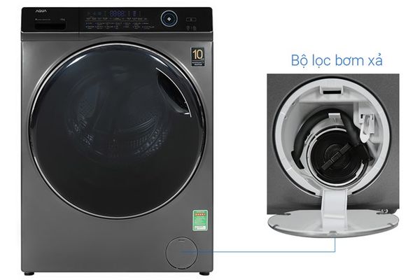 Máy giặt Aqua Inverter 15 kg AQD-A1500H PS lồng ngang