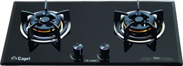 Bếp gas âm Capri CR-208KT-B (Đen)