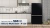 Tủ lạnh Hitachi Inverter 569 lít 4 cửa R-WB640VGV0 (GBK)