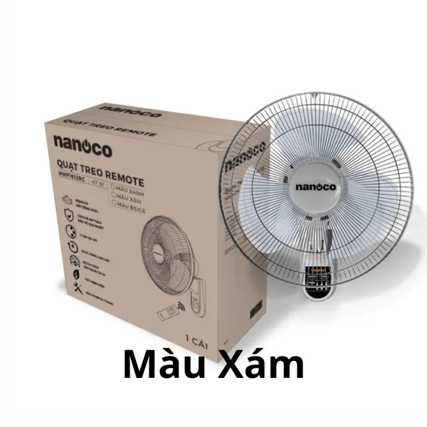 Quạt treo  Nanoco NWF1612RC-G Xám