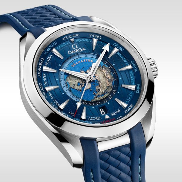 Omega Seamaster 220.12.43.22.03.001 Aqua-Terra Worldtimer 43