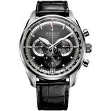  Zenith Mens Stainless Steel Leather 42mm 