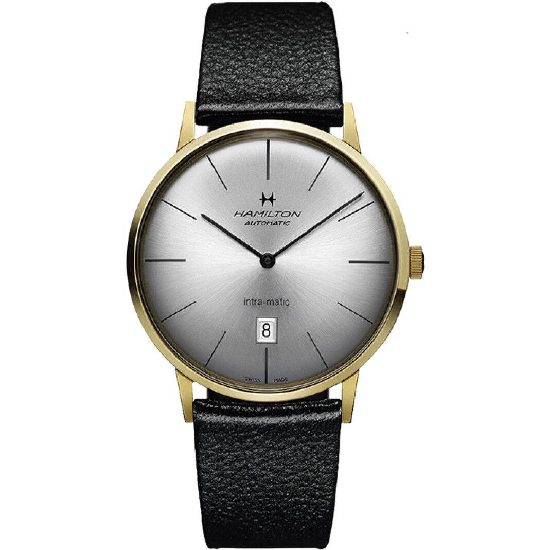  Hamilton Intra-Matic Automatic Yellow Gold Pvd 42mm 