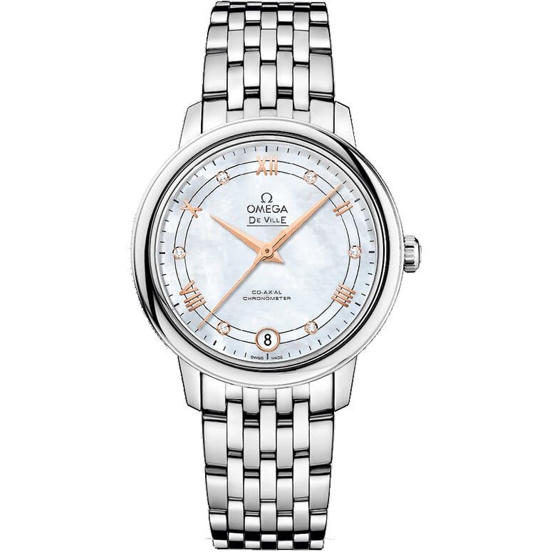  Omega De Ville Prestige 424.10.33.20.55.002 Watch 32.7mm 