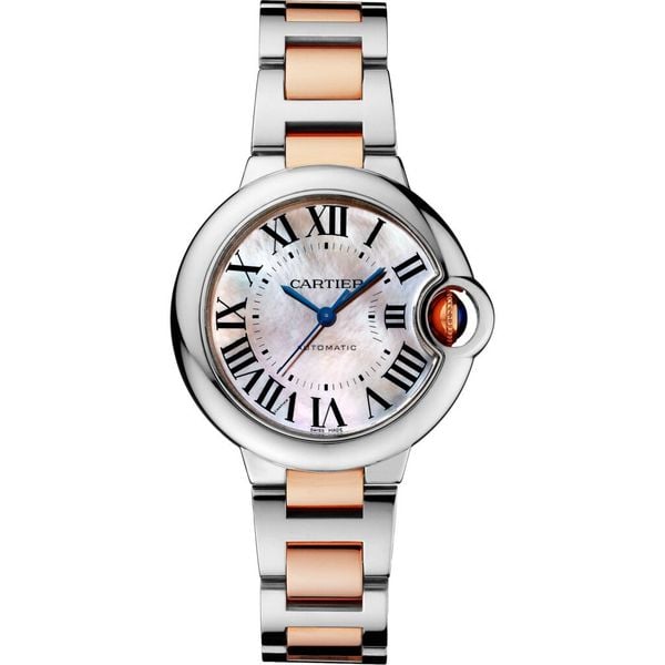 Cartier Ballon Bleu De Cartier W6920098 Pink Gold Watch 33