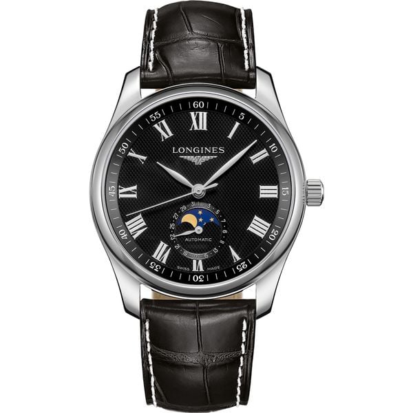 Longines Master L2.909.4.51.7 Moonphase Black 40mm