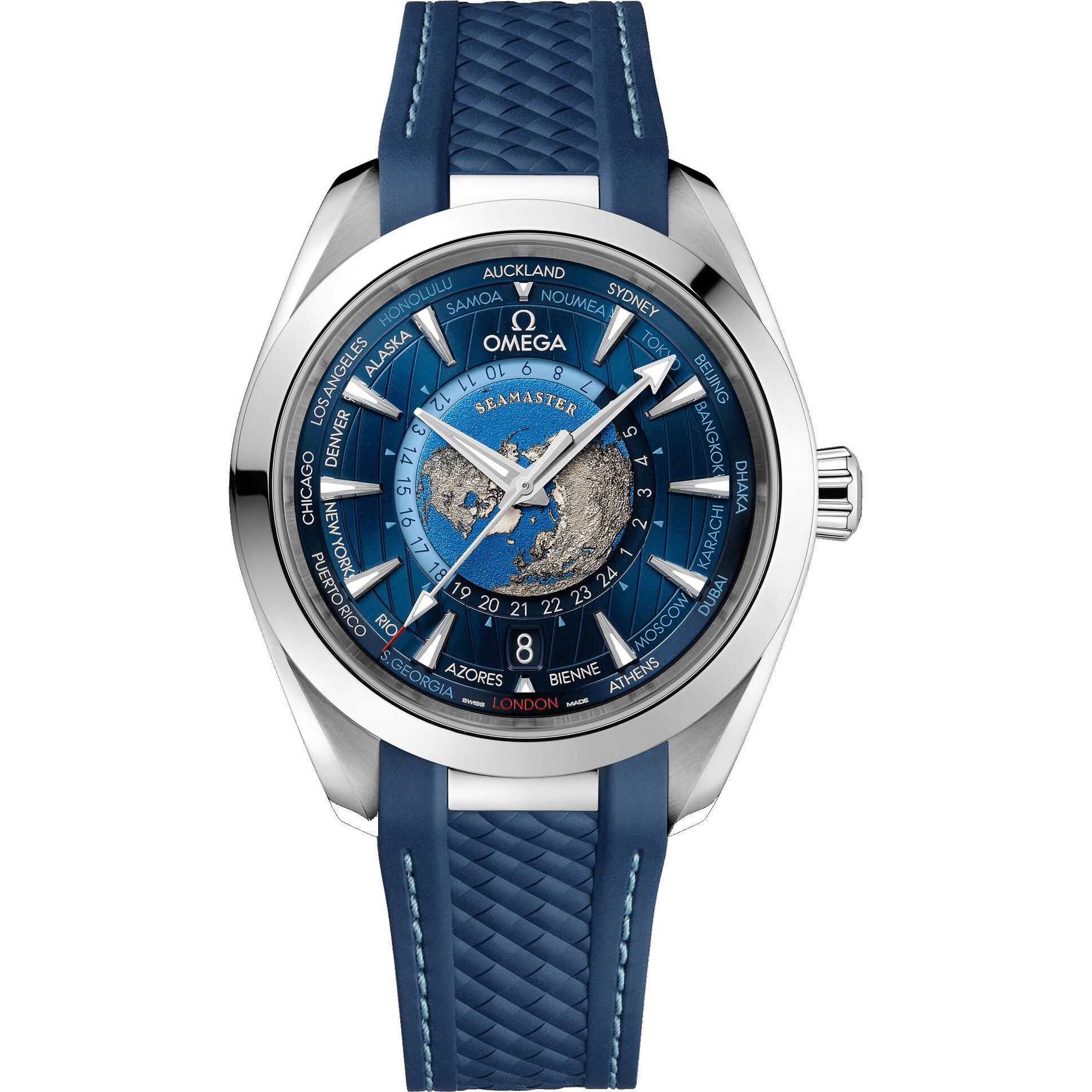  Omega Seamaster 220.12.43.22.03.001 Aqua-Terra Worldtimer 43 