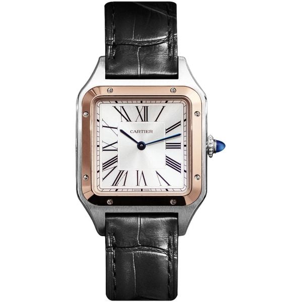 Cartier Santos-Dumont W2SA0011 Silver Dial 43.5mm x 31.4mm