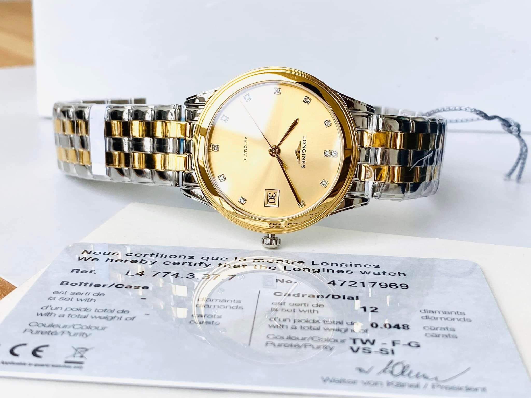  LONGINES Flagship L4.774.3.37.7 Watch 35.6mm 