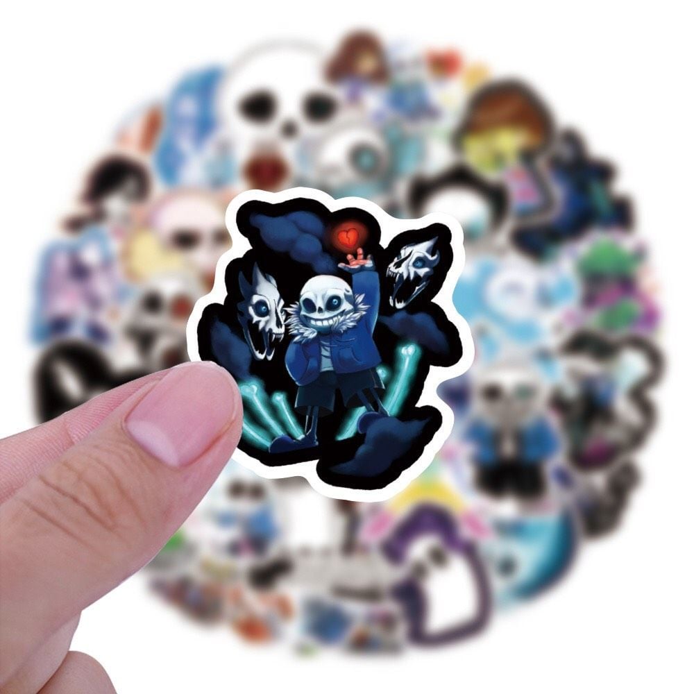  BỘ 50 TEM DÁN HÌNH UNDERTALE (STICKER) 