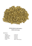 Café Vietnam Robusta grado 1 criba 16 Wet polish