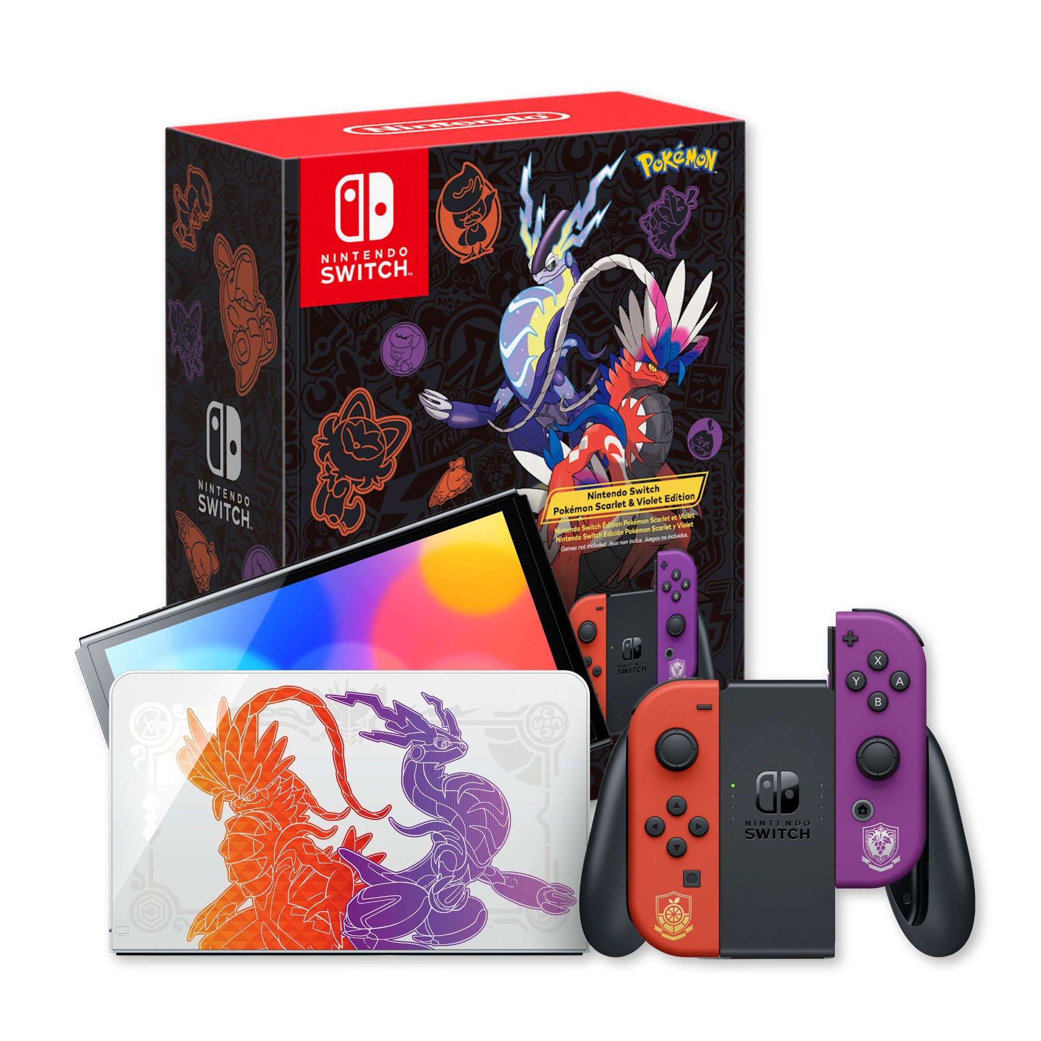  Máy Game Nintendo Switch OLED - Scarlet & Violet 