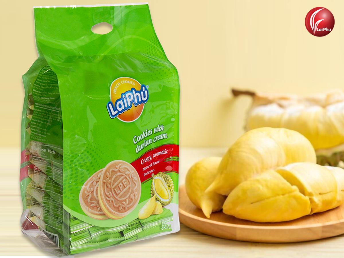 Bánh Cookies Lai Phú Kem Sầu Riêng 350G