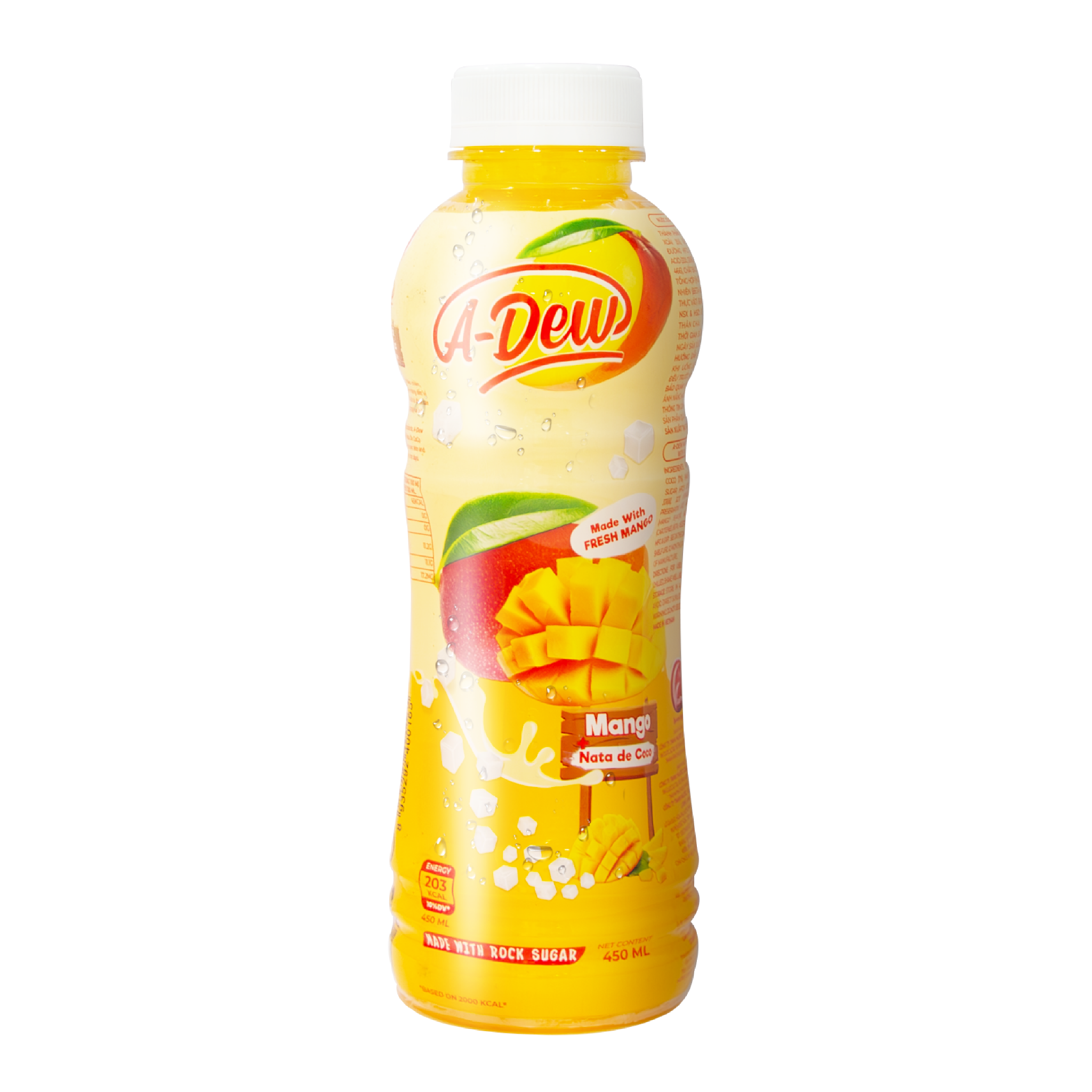 450ml A-Dew Mango Juice Drink With Nata De Coco