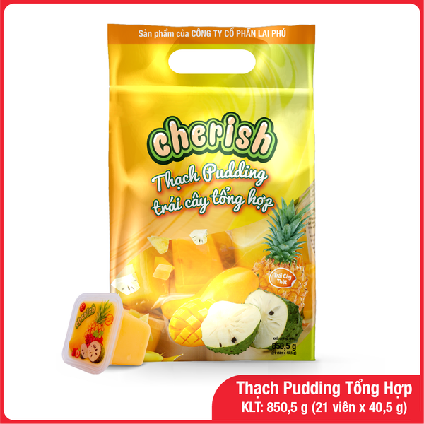 Thạch Pudding Cherish Vị Tổng Hợp 850.5 G