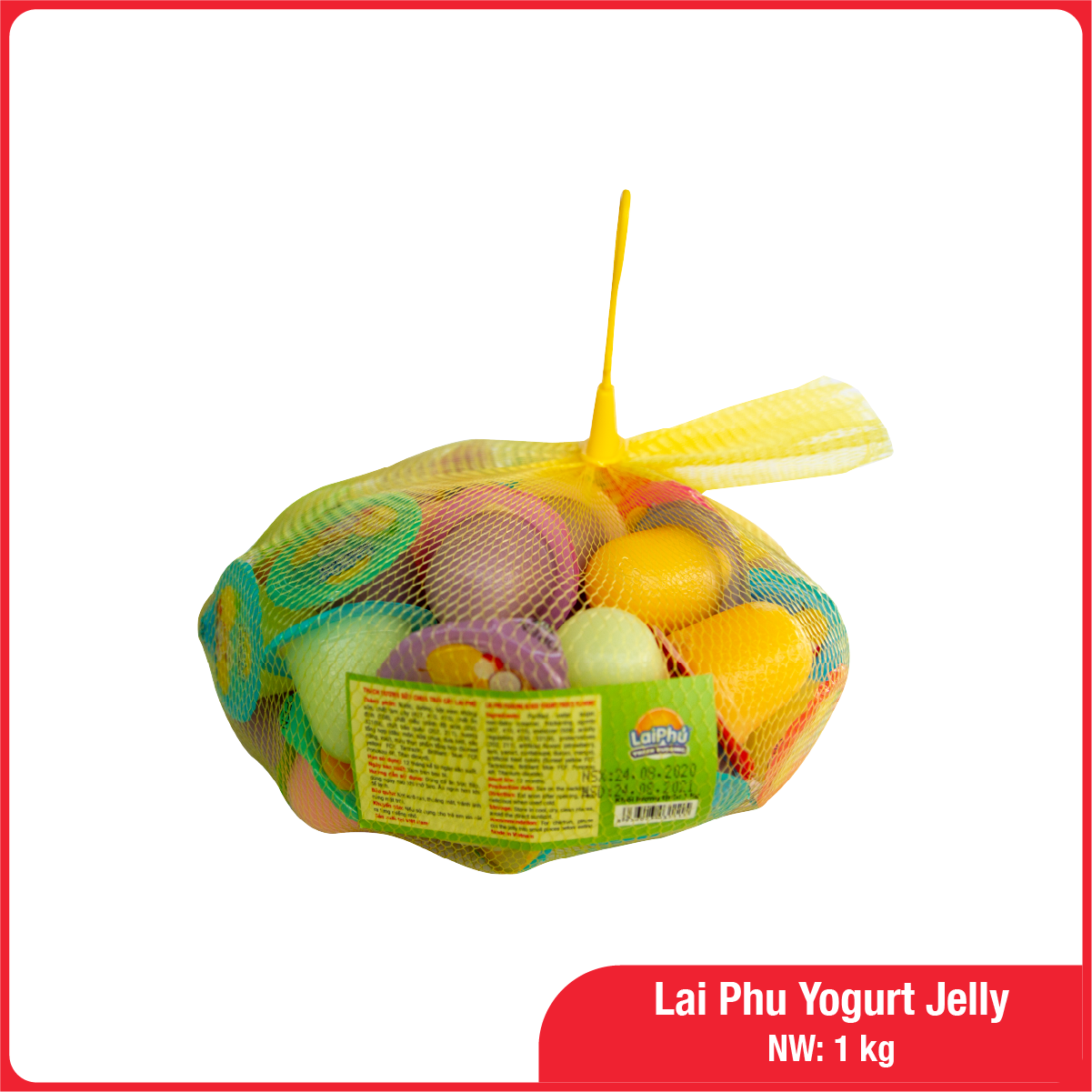 Lai Phu Yogurt Jelly With Mixed Fruit Flavors 1KG