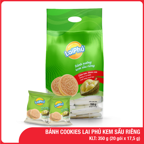 Bánh Cookies Lai Phú Kem Sầu Riêng 350G