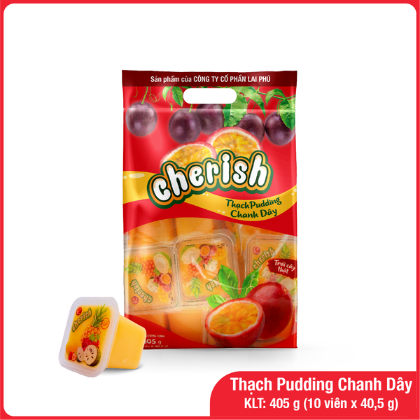 Thạch Pudding Cherish Vị Chanh Dây 405G