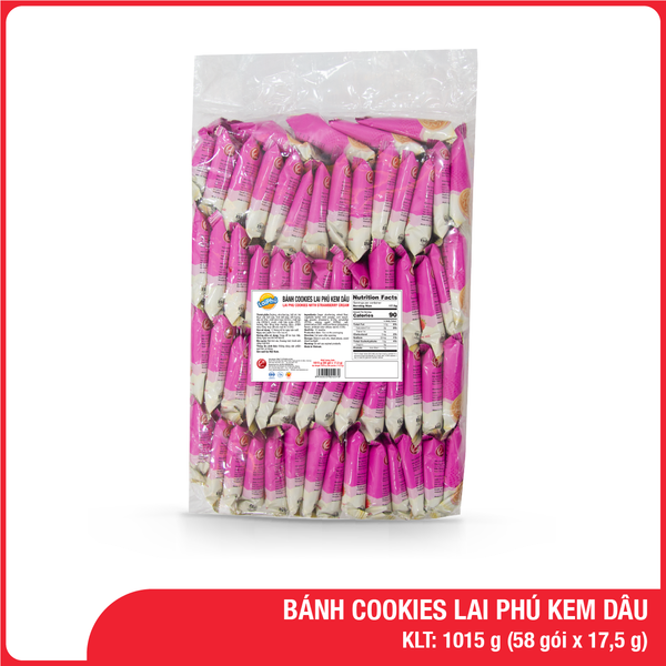 Bánh Cookies Lai Phú Kem Dâu 1015g