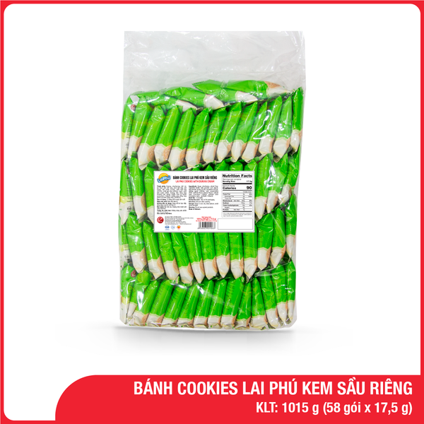 Bánh Cookies Lai Phú Kem Sầu Riêng 1015g