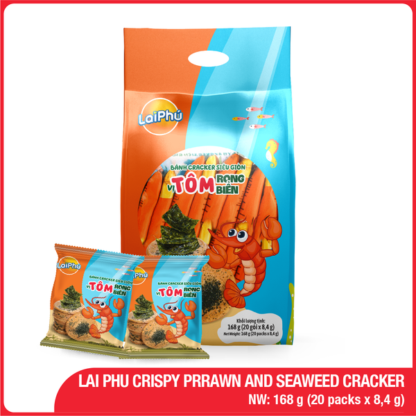168G Lai Phu Crispy Prawn And Seaweed Cracker