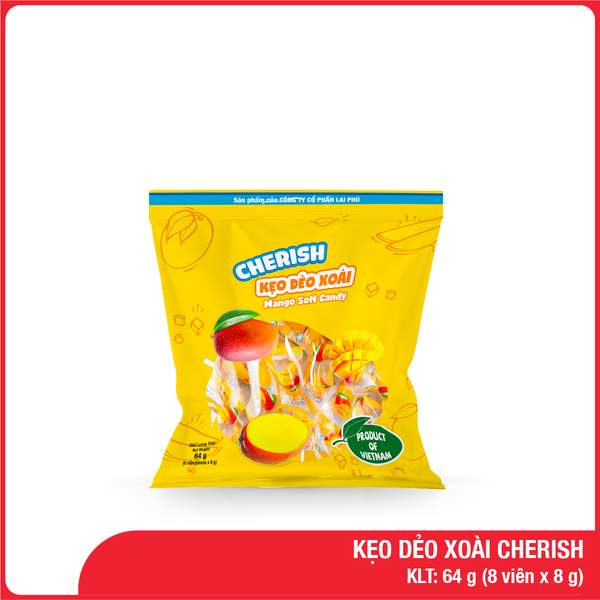 Kẹo Dẻo Xoài Cherish 64G