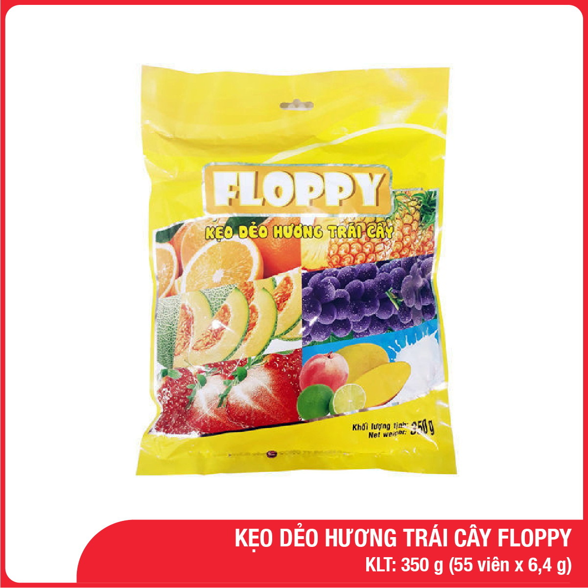 Kẹo Dẻo Hương Trái Cây Floppy 350G