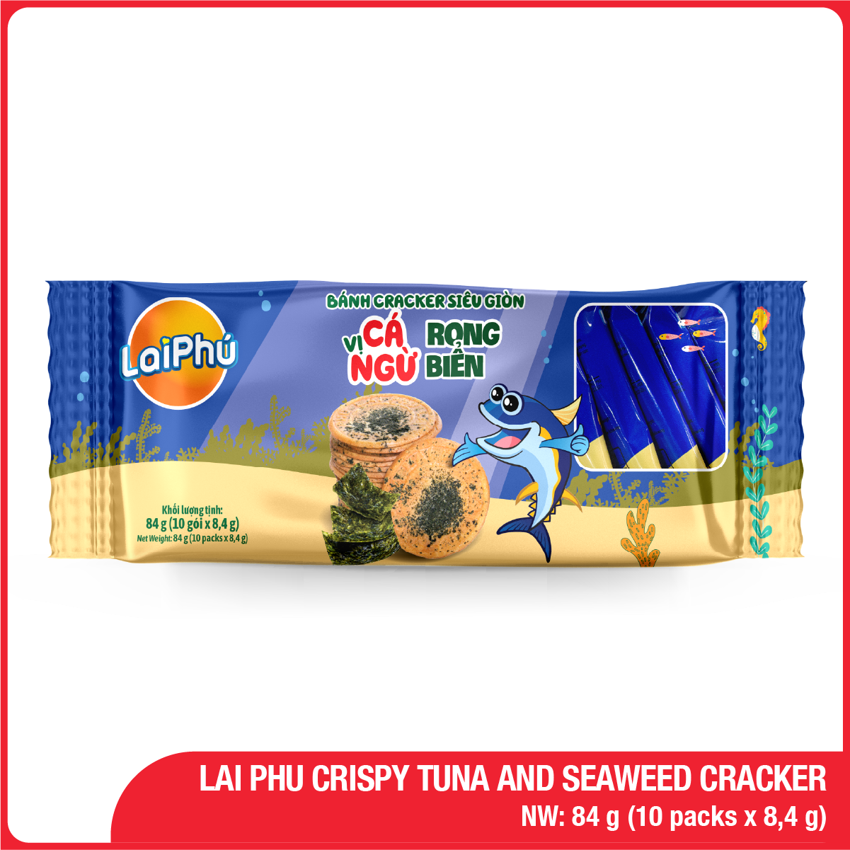84G Lai Phu Crispy Tuna And Seaweed Cracker