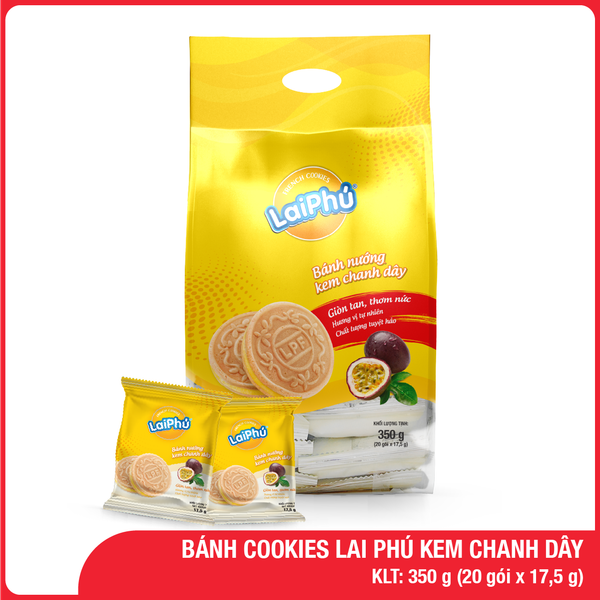 Bánh Cookies Lai Phú Kem Chanh Dây 350G