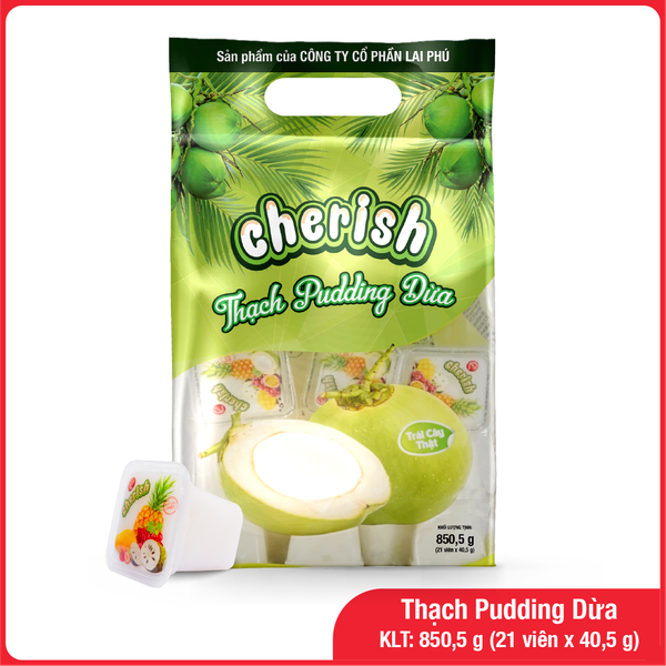 Thạch Pudding Cherish Vị Dừa 850.5G