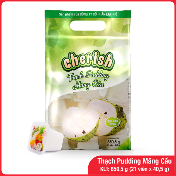 Thạch Pudding Cherish Vị Mãng Cầu 850.5G