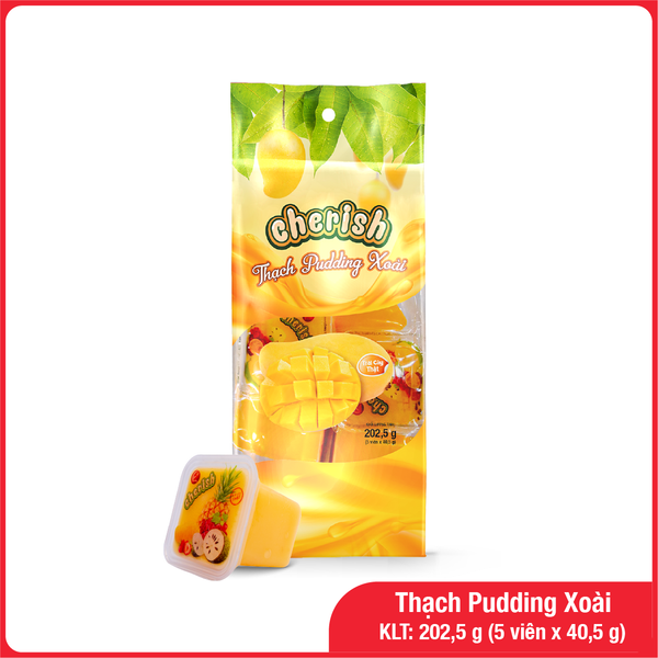 Thạch Pudding Cherish Vị Xoài 202,5G