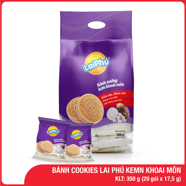 Bánh Cookies Lai Phú Kem Khoai Môn 350G