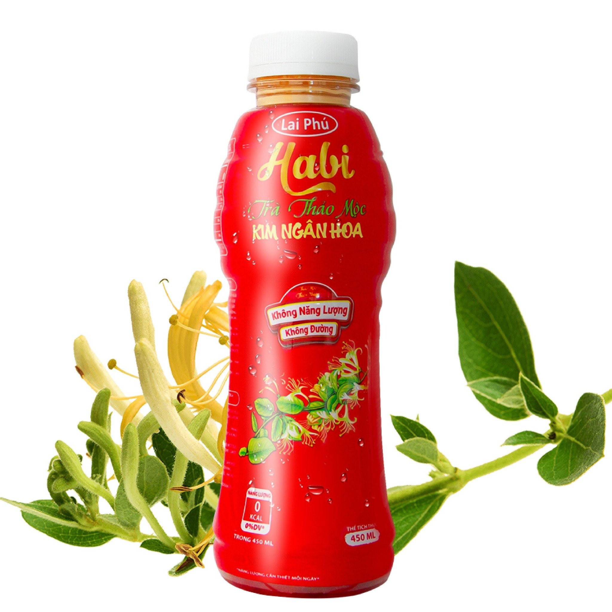 Trà Kim Ngân Hoa Habi chai 450ml