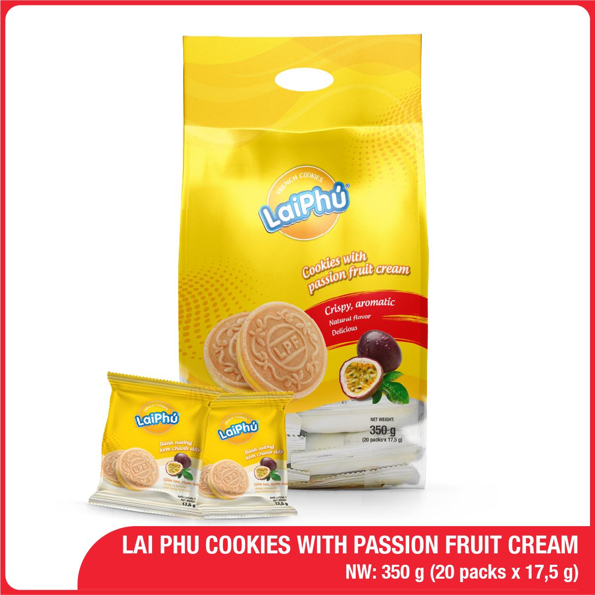 350G Lai Phu Passion Fruit Cookies