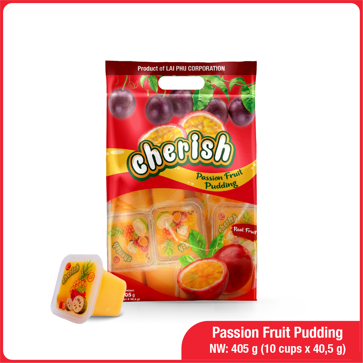 405G Passion Fruit Cherish Pudding