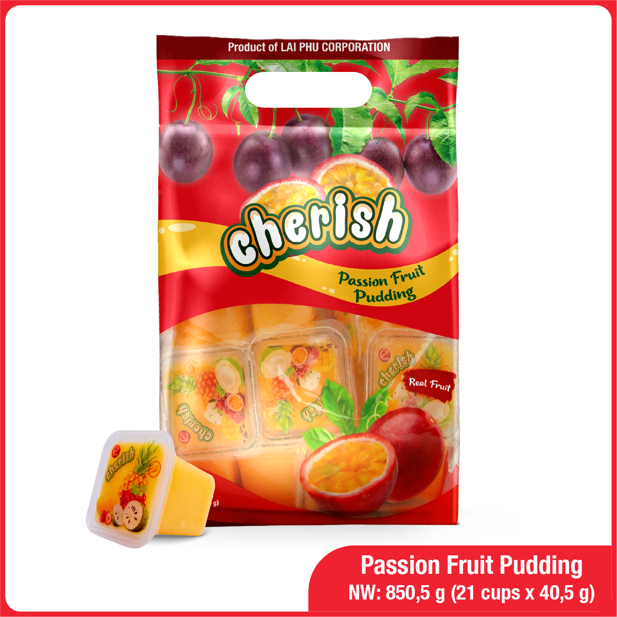850.5 G Passion Fruit Cherish Pudding