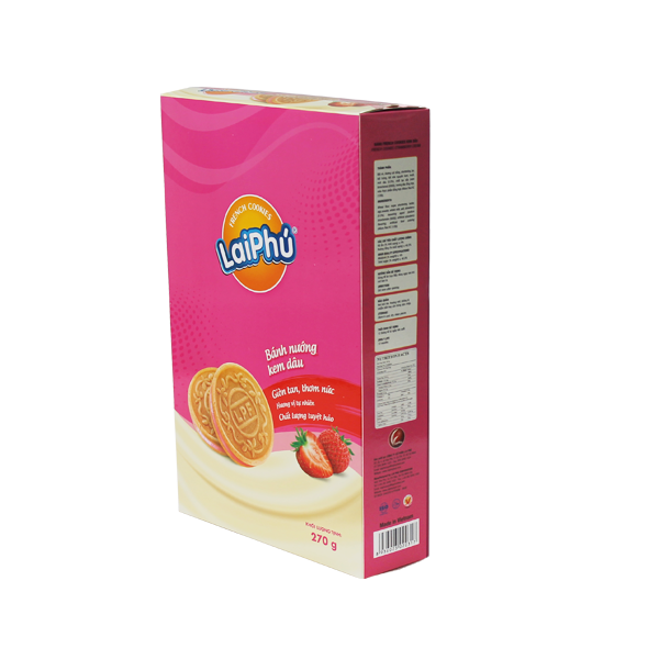 Bánh Cookies Lai Phú Kem Dâu 270G